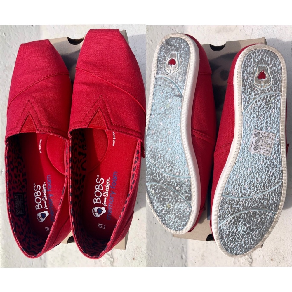 Sketchers Bob’s Plus Memory Foam Slip On Shoe